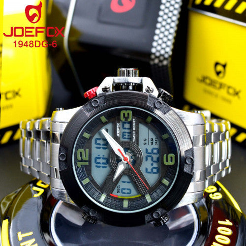 Joefox 1948DG Metálico Doble Hora Hombre