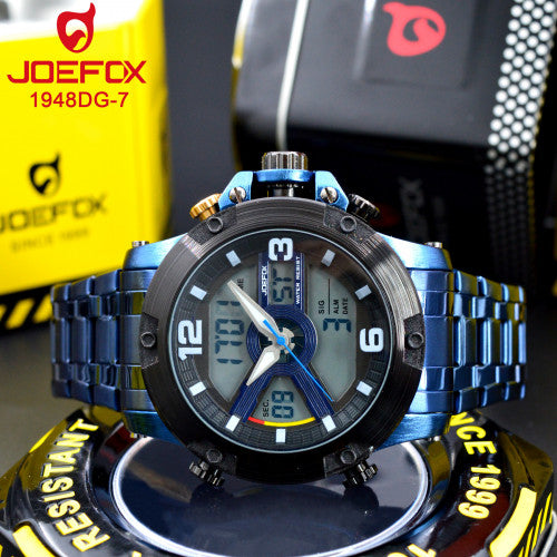 Joefox 1948DG Metálico Doble Hora Hombre