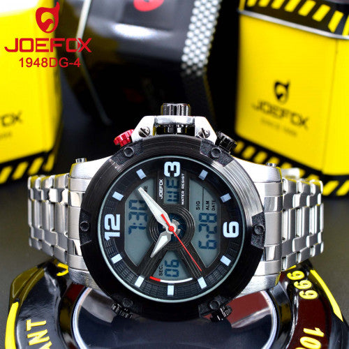Joefox 1948DG Metálico Doble Hora Hombre