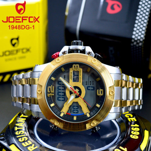 Joefox 1948DG Metálico Doble Hora Hombre