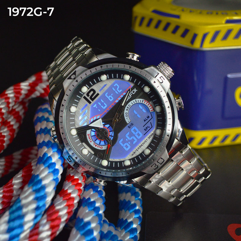 Joefox 1972G Doble Hora Metal Hombre
