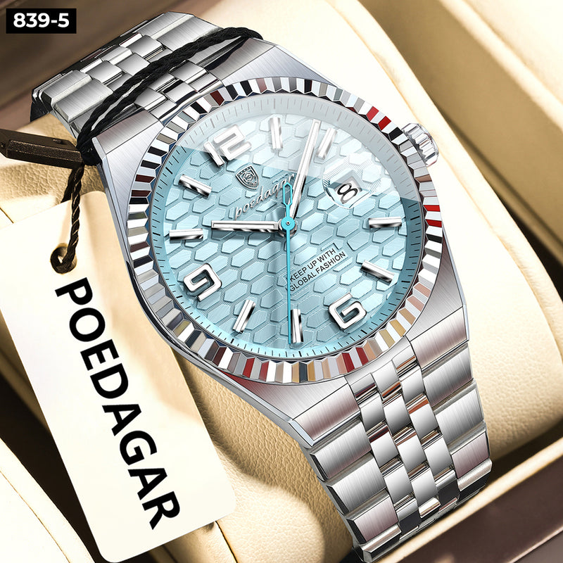 Poedagar 839 Calendario Metal Hombre